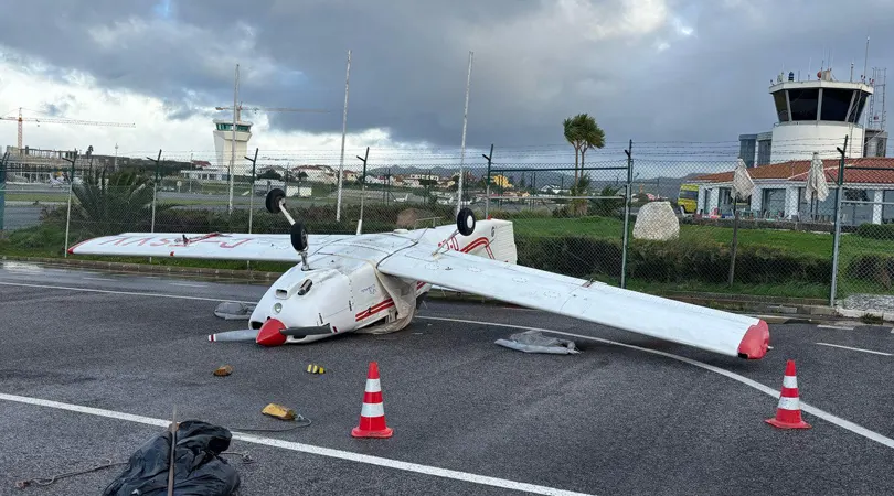 Foto da Tempestade Martinho causando estragos em Lisboa